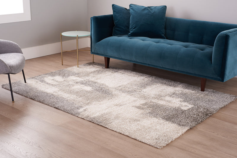 Marfi Ivory - Grey Carpet Size 6'7'' x 9', MidinMod